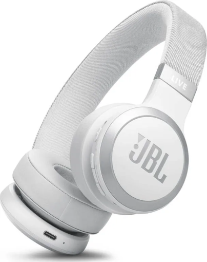 JBL Live 670NC biele - Bezdrôtové slúchadlá na uši so skutočne adaptívnym potlačením hluku