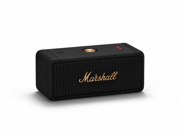 Marshall Emberton Black and Brass - Bluetooth bezdrôtový reproduktor