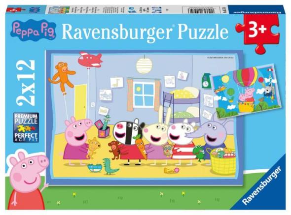 Ravensburger Prasiatko Peppa: Peppovo dobrodružstvo 2x12 dielikov