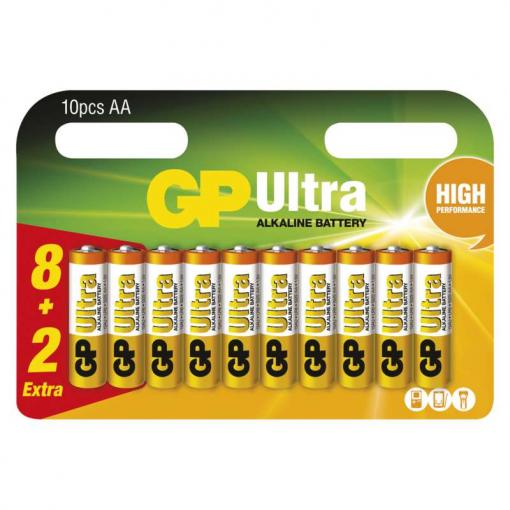 GP Ultra LR6 (AA) 8+2ks - Batérie alkalické