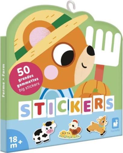 Janod Janod Stickers Veľké samolepky Farma 50 ks