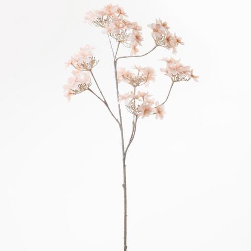 Vianočná Hydrangea 78cm lososová - Umelý kvet vianočný