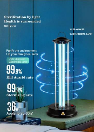 Dezinfekčná lampa - prenosná dezinfenčná UV lampa + ozón
