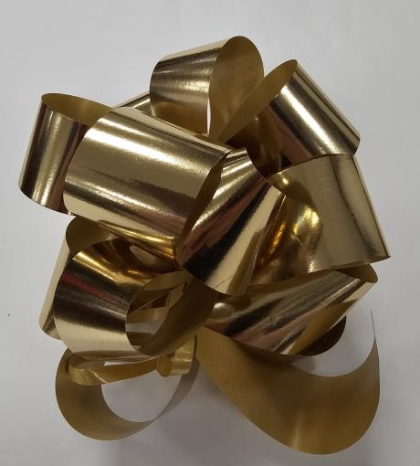 Stuha sťahovacia metal 3/100cm zlatá - Stuha