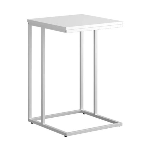 KALA BI - Príručný stolík 40x40x61 cm, biely