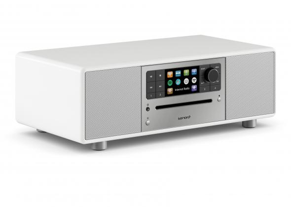 Sonoro Prestige biely/strieborný - Internetové rádio s CD, DAB+, Bluetooth, Spotify