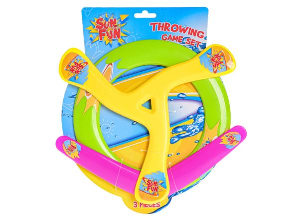 MIKRO -  Sun Fun frisbee set 3ks - set