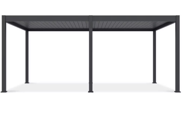 Gutroof DELUXE AUTOMATIC - Hliníková pergola s LED osvetlením 3,6 x 6 m antracit