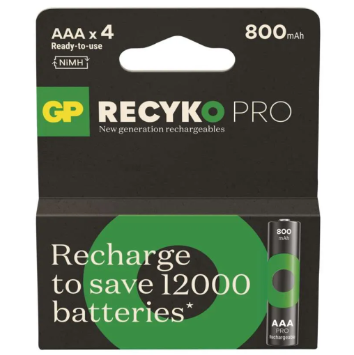 GP ReCyko Pro Professional HR03 (AAA) 800mAh 4ks - Nabíjacie batérie