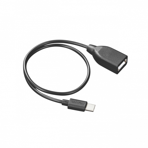 Canyon OTG USB-C / USB 2.0 30cm - kábel USB-C čierny