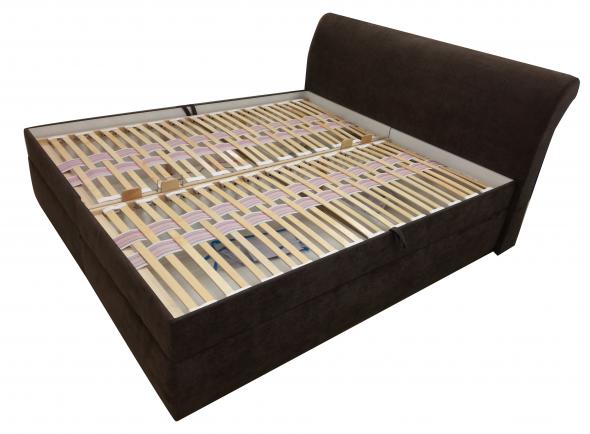 MONZA PLUS 2 180 R29 vystavený kus - posteľ s úložným priestorom+rošty, látka R29 hnedá, III.csk