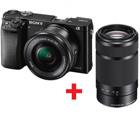 Sony ILCE 6000YB čierny + 16–50mm + 55-210mm - Digitálny fotoaparát