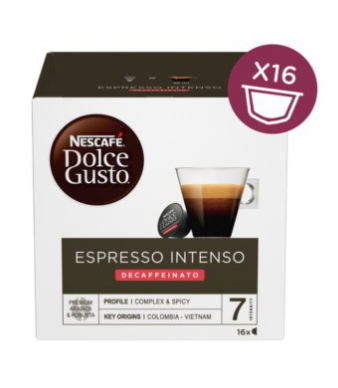 NESCAFE Dolce Gusto - Intenso Decaffeinato (16 kapsúl) - Kávové kapsule