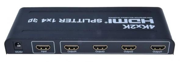 PremiumCord HDMI splitter 1-4 porty kovový - 4K, FULL HD, 3D - HDMI splitter
