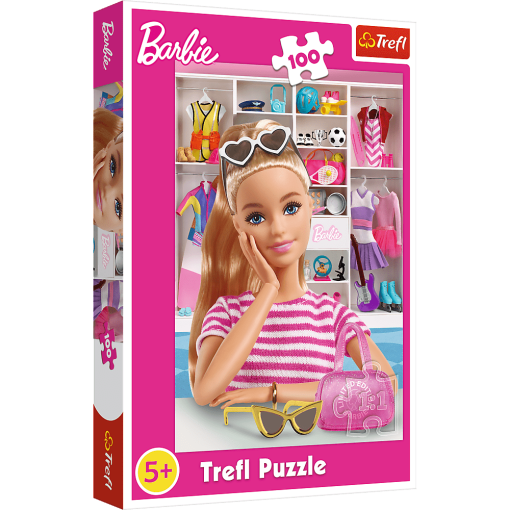 Trefl Trefl Puzzle 100 dielikov - Zoznámte sa s Barbie / Mattel, Barbie