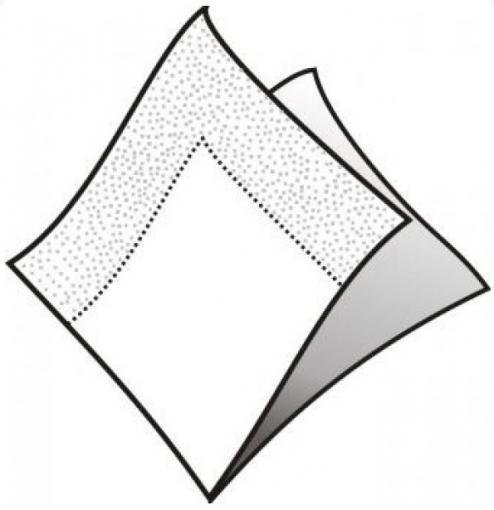 Gastro - Obrúsky papierové 33x33cm / 50ks biele, 2-vrstvové