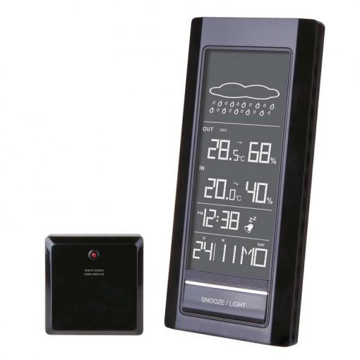 Emos E4971B čierna vystavený kus - LCD domáca bezdrôtová meteostanica