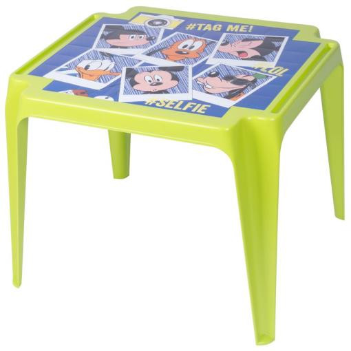 TAVOLO BABY Disney Mickey - Stôl detský, plastový, zelený,motív Disney Mickey, 55x50x44 cm,