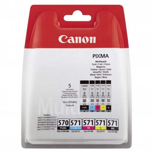 Canon PGI-570PGBK / CLI-571CMYK Multi pack - Náplne pre tlačiareň