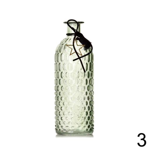 Fľaša sklo 7x20cm sv.zelená - Váza