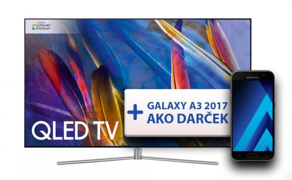 Samsung QE55Q7F + Galaxy A3 2017 - QLED TV + mobilný telefón
