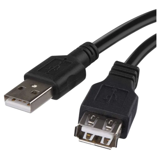 Emos USB kábel 2.0 A vidlica - A zásuvka 2m - Predlžovací kábel