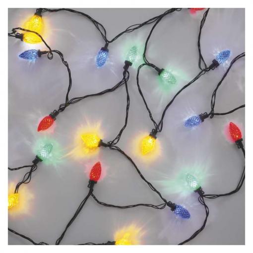 Emos LED vianočná reťaz – šišky farebné 9.8m multicolor, programy - Vianočné osvetlenie