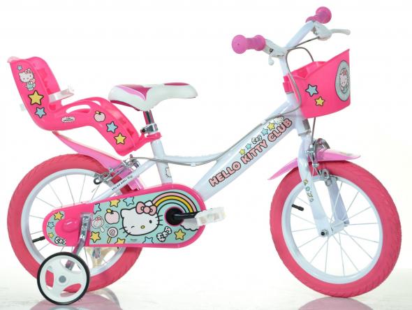 DINO Bikes DINO Bikes - Detský bicykel 14" 144RL-HK2  Hello Kitty 2 - Bicykel