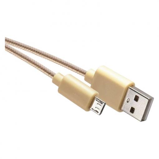 Emos kábel micro USB 1m zlatý - Prepojovací kábel