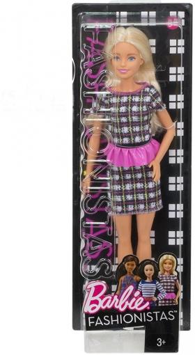 Mattel Barbie Barbie Fashionistas modelka Peplum Power – Klasická DYY88 - Barbie