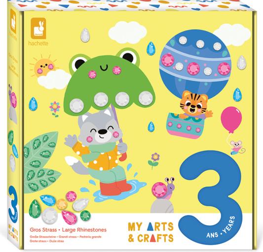 Janod Janod My arts&crafts Kreatívna sada Štrasové kamienky a nálepky Zvieratká