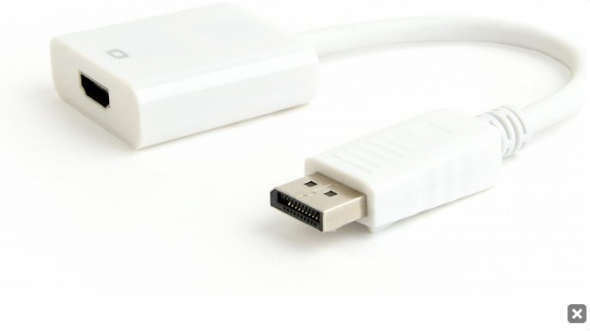 Gembird redukcia DisplayPort (M) - HDMI (F) 10cm biela - redukcia