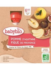 BABYBIO Pyré jablko figa 4x 90 g