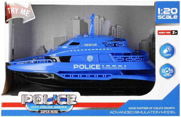Wiky Policajná loď B/O 22cm - loď
