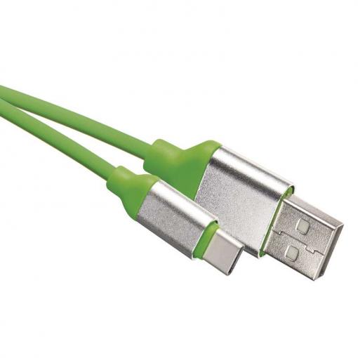 Emos Kábel USB-C 1m zelený - Prepojovací kábel