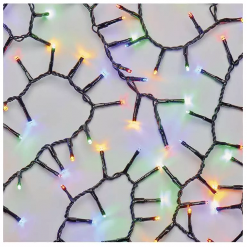 Emos LED vianočná reťaz – ježko 12m, vonkajšia aj vnútorná, multicolor, časovač - Vianočné osvetlenie