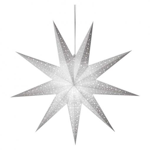 Emos LED hviezda papierová závesná biela 60cm, vnútorná - Vianočná dekorácia