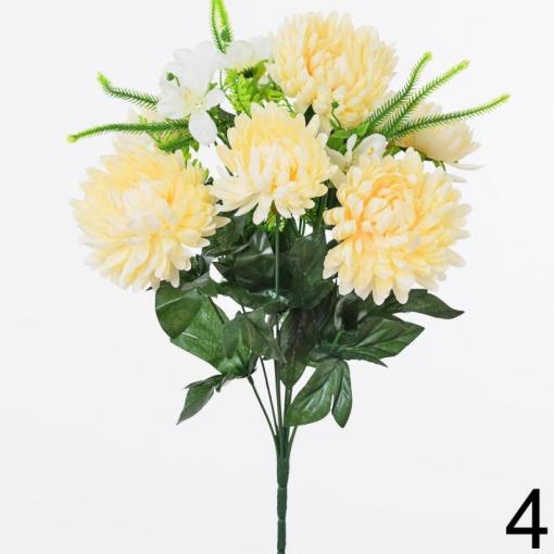 Kytica chryzantéma broskyňová - Umelé kvety