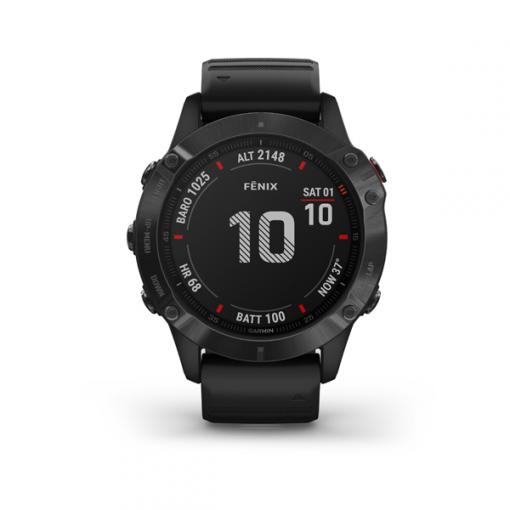 Garmin fénix 6 PRO, Black, Black Band - smart hodinky