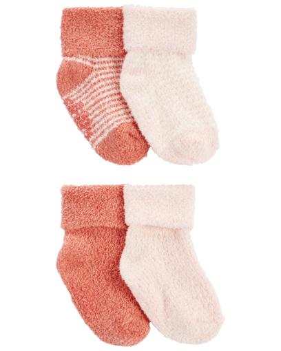 CARTER'S Ponožky Pink dievča LBB 4 ks, NB/ veľ. 56