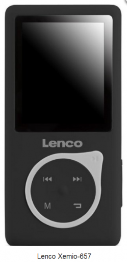 Lenco XEMIO-657 čierny - MP3 prehrávač