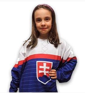 Dres Slovensko s hymnou modrý- detský veľkosť 146 - Hokejový dres