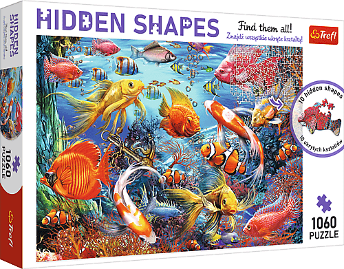 Trefl Trefl Puzzle 1000 Hidden Shapes - Život pod vodou