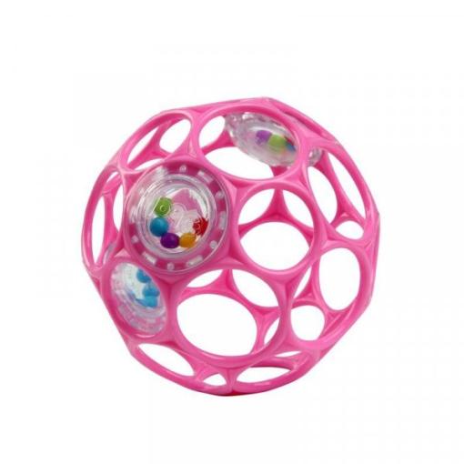 OBALL OBALL Hračka Oball RATTLE 10 cm dark pink 0m+ T