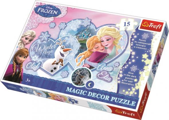 Trefl Magic Decor Frozen - Fosforové puzzle