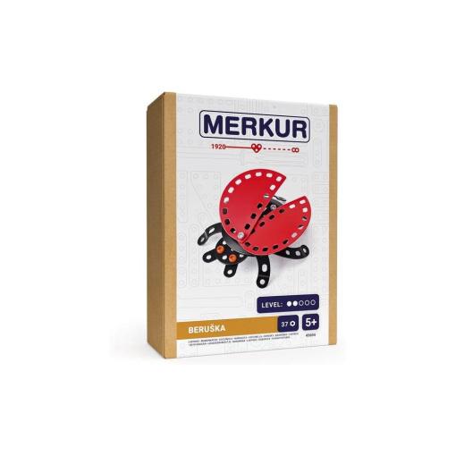 Merkur Lienka 37ks v krabici 13x18x5cm - Kovová stavebnica