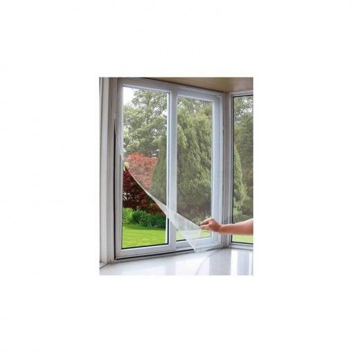 EXTOL - Sieť okenná proti hmyzu, 100x130cm, biela