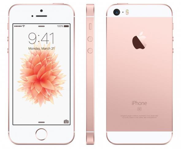 Apple iPhone SE 16GB ružovo-zlatý vystavený kus - Mobilný telefón