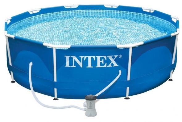 Intex Záhradný bazén INTEX 28202 Metal Frame 305 x 76 cm kartušovou filtráciou - Nafukovací bazén