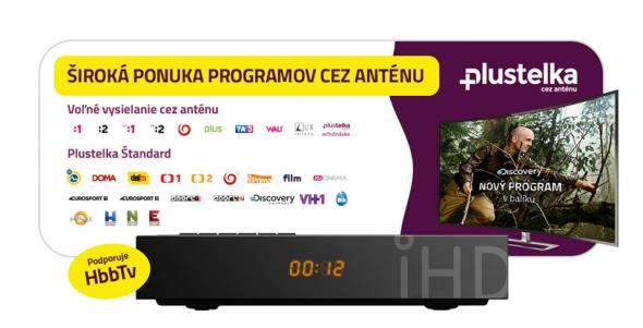 ALMA iHD Plustelka prijímač - DVB-T prijimač plustelka HEVC (H.265) HbbTV
